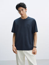 Men's Navy HF Welded & Embroidered Heavyweight Tee